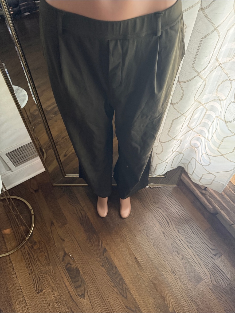 HALARA Olive Green Wide-Leg Women's Pants